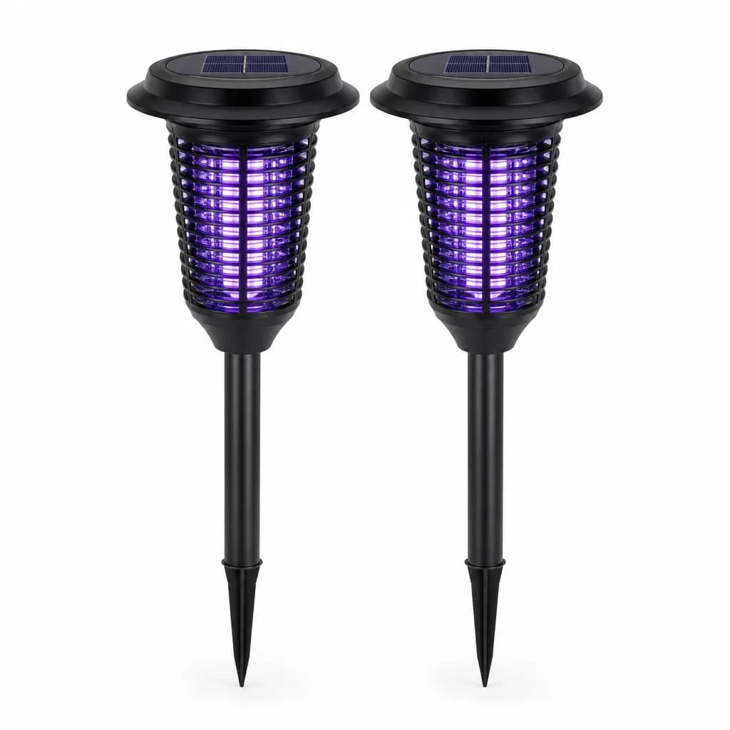 Glow Guard Solar Bug Zapper Stakes (2-Pack) 1