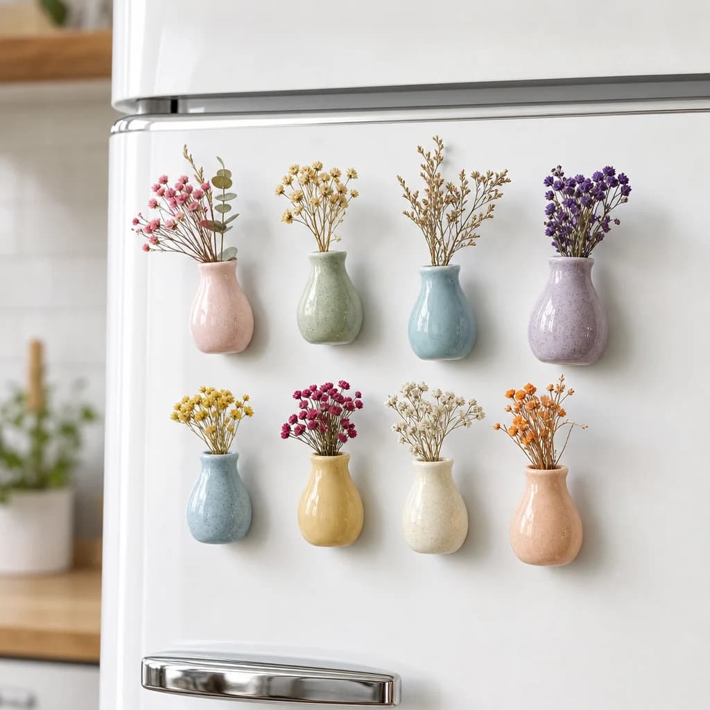 Bloom Buddies Mini Vase Magnets (Set of 8) 1