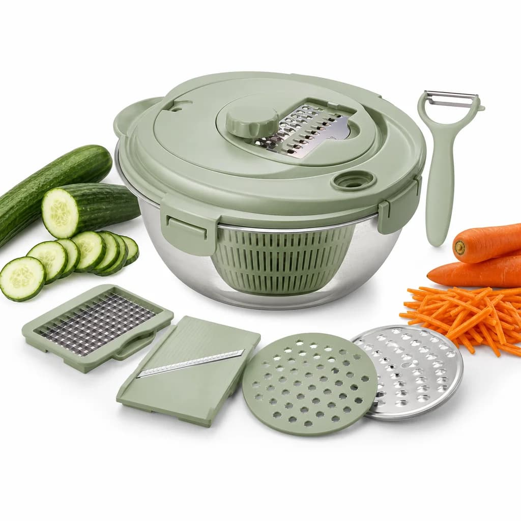 Spin & Slice 5-in-1 Salad Station 1
