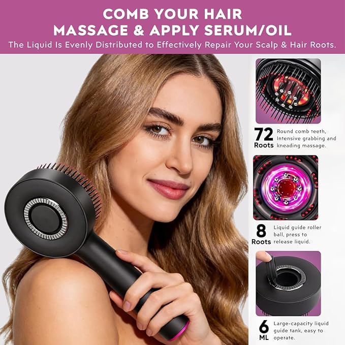 3-in-1 Electric Scalp Massager & Hair Growth Applicator