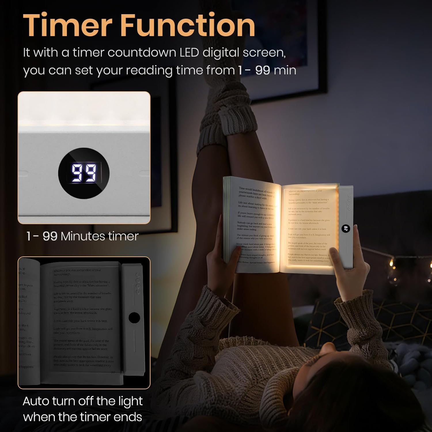 Rechargeable Dimmable Reading Light