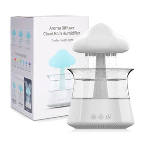 Rain Cloud Mushroom Humidifier & Essential Oil Diffuser with LED Night Light