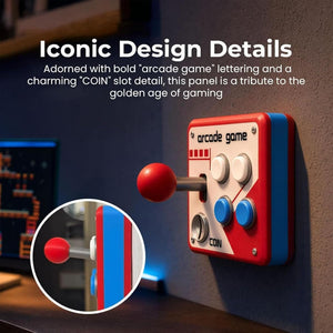 Retro Arcade Joystick Wall Switch Cover – Gamer Room Decor